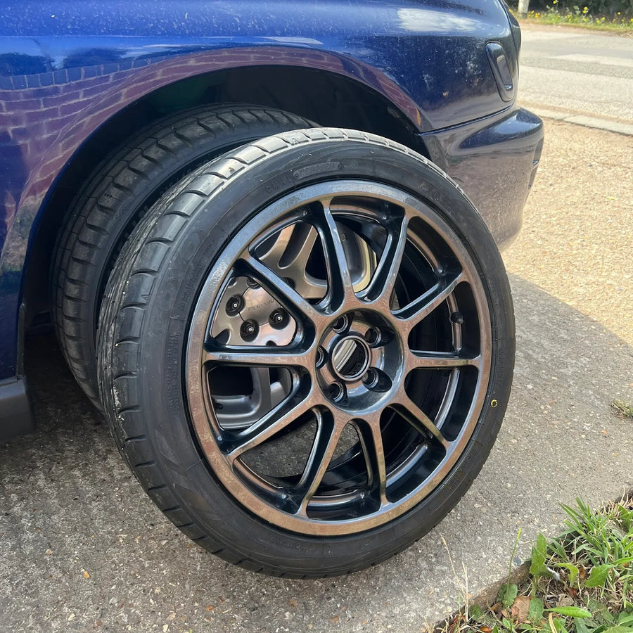 Alloy wheel refurbishment - Gloss black wheel refurbishment - Wickford